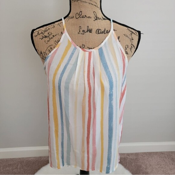 Papermoon stripped sleeveless top - Picture 1 of 4
